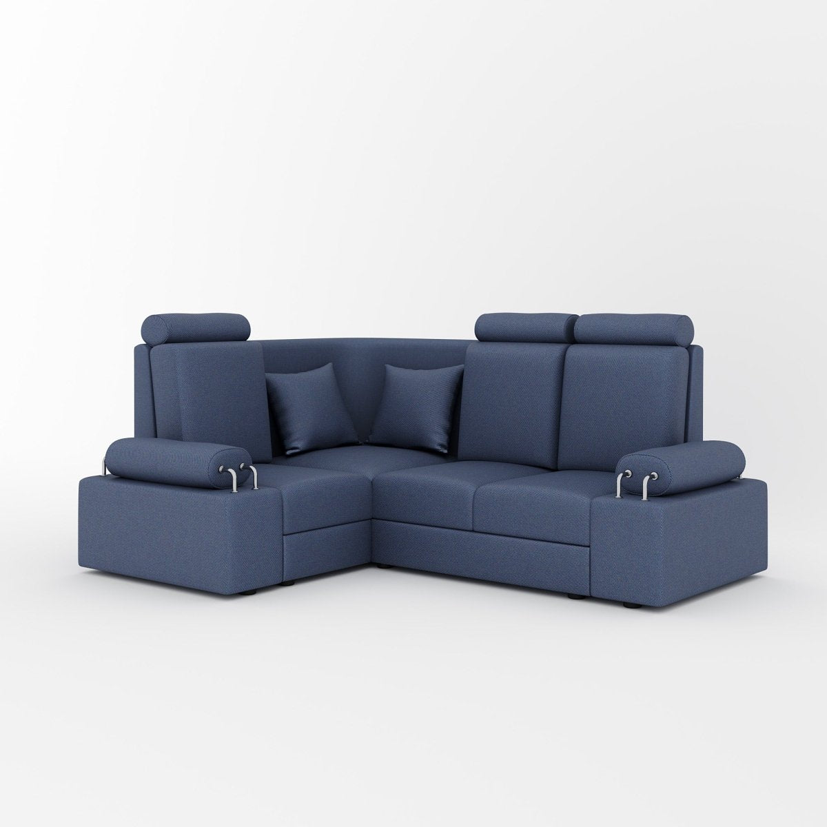 L Shape Corner Mini Sofa Series [with Steel Handles] - Sekar Lifestyle