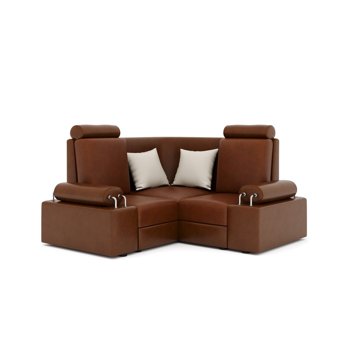 L Shape Corner Mini Sofa Series [with Steel Handles] - Sekar Lifestyle