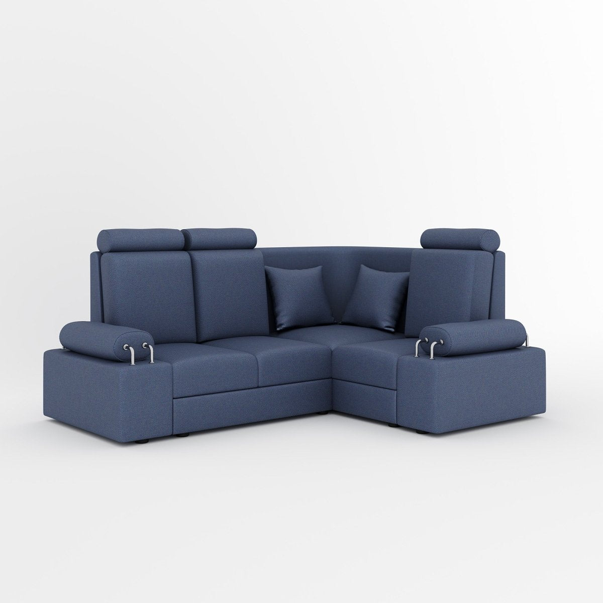 L Shape Corner Mini Sofa Series [with Steel Handles] - Sekar Lifestyle