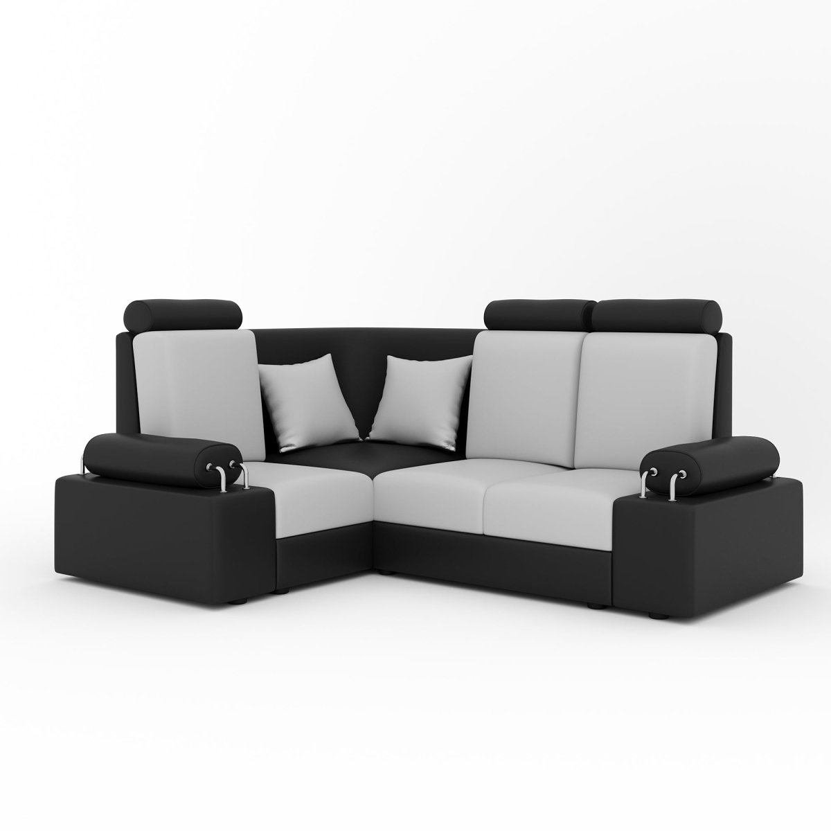 L Shape Corner Mini Sofa Series [with Steel Handles] - Sekar Lifestyle