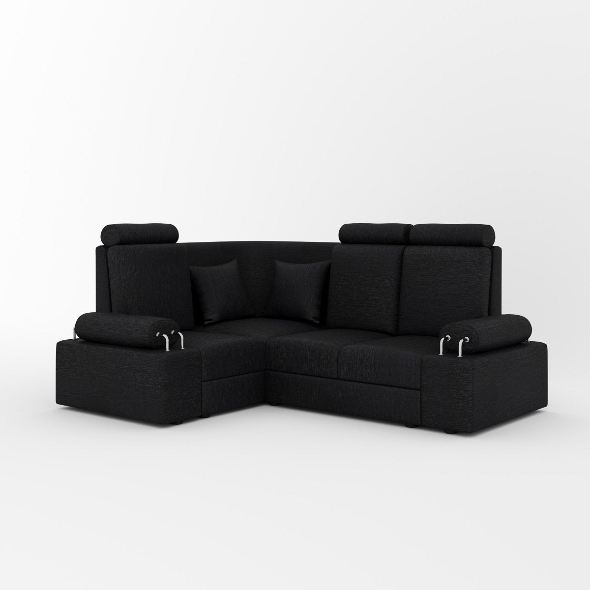 L Shape Corner Mini Sofa Series [with Steel Handles] - Sekar Lifestyle