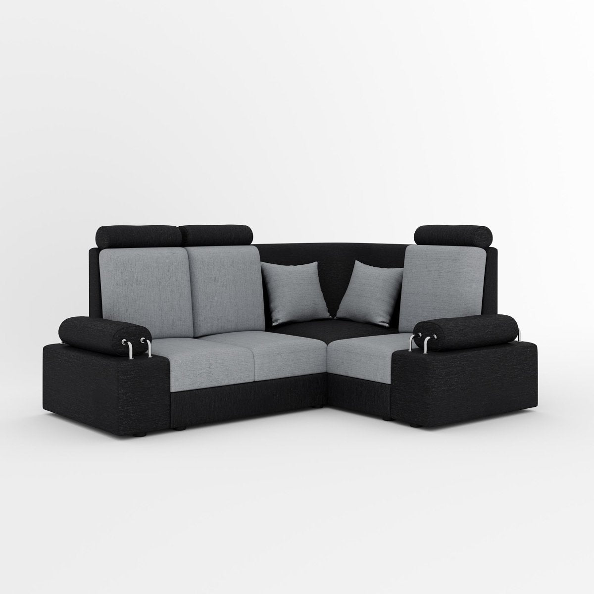 L Shape Corner Mini Sofa Series [with Steel Handles] - Sekar Lifestyle