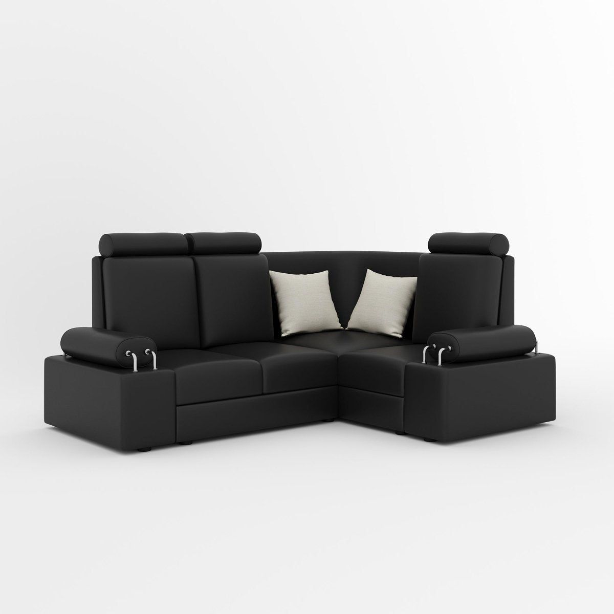 L Shape Corner Mini Sofa Series [with Steel Handles] - Sekar Lifestyle