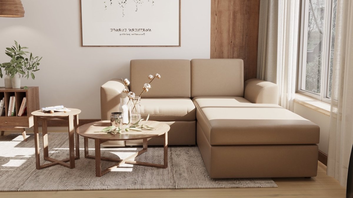 Lounge Series LHS Leatherette Sofa Set - Sekar Lifestyle