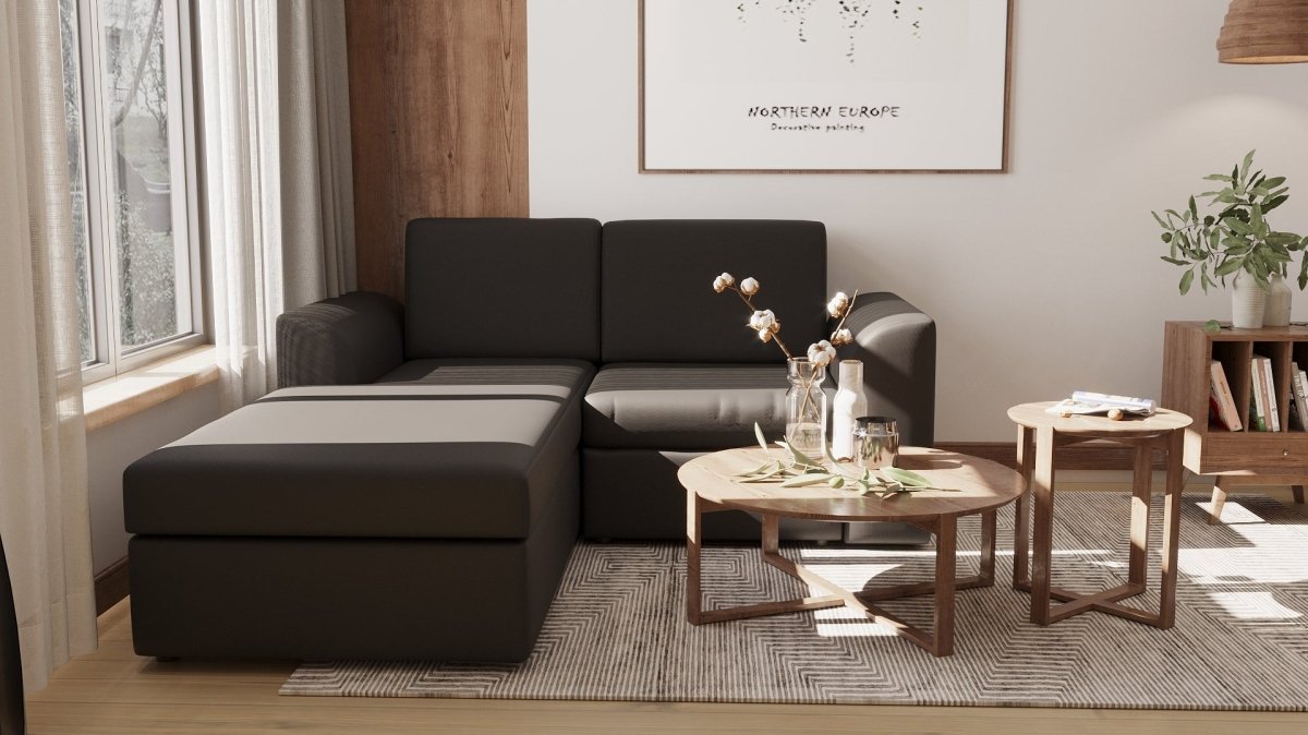 Lounge Series RHS Fabric Sofa Set - Sekar Lifestyle