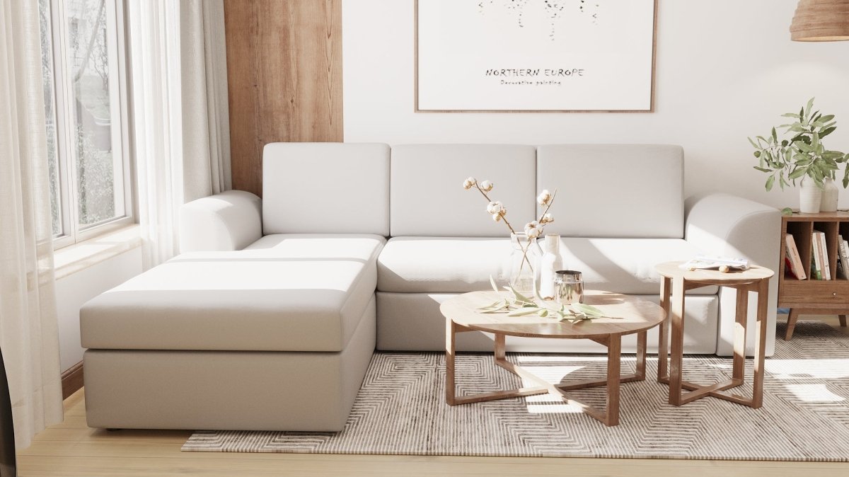 Lounge Series RHS Fabric Sofa Set - Sekar Lifestyle