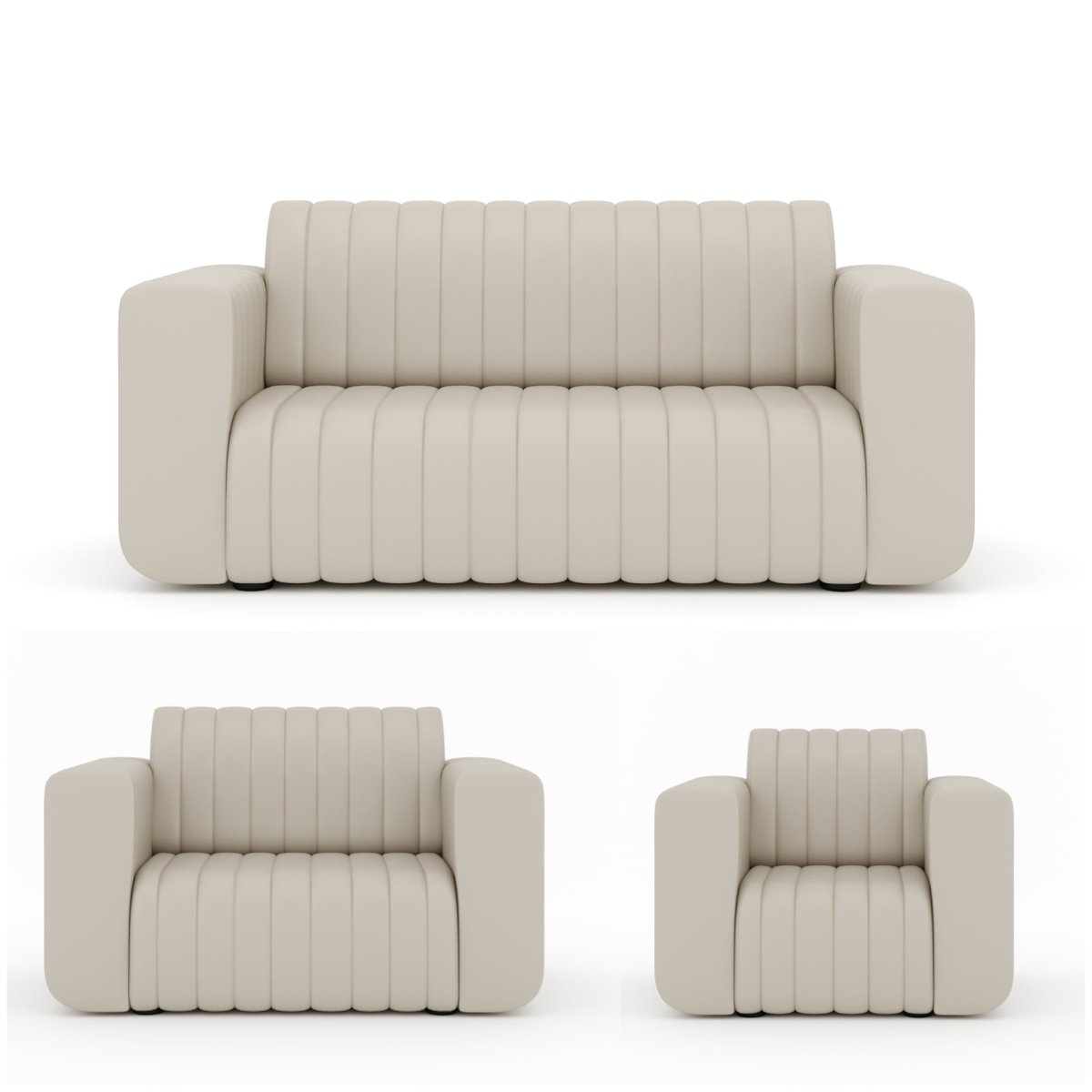 Luxury Series Leatherette Sofa Set - Sekar Lifestyle