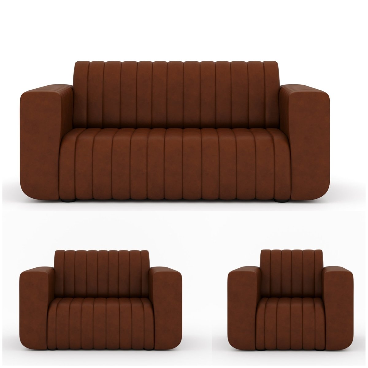 Luxury Series Leatherette Sofa Set - Sekar Lifestyle
