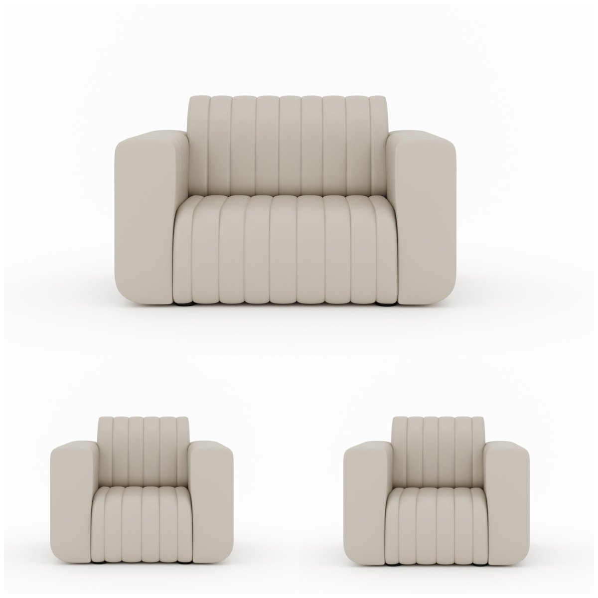 Luxury Series Leatherette Sofa Set - Sekar Lifestyle