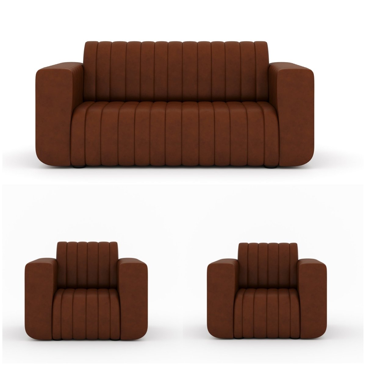 Luxury Series Leatherette Sofa Set - Sekar Lifestyle