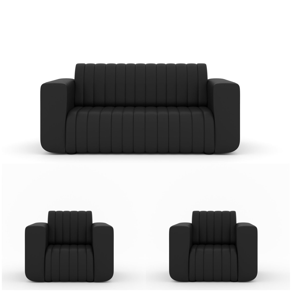 Luxury Series Leatherette Sofa Set - Sekar Lifestyle