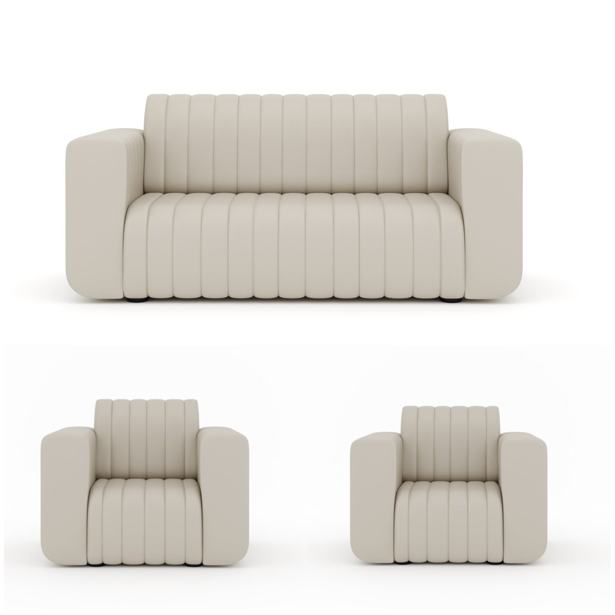Luxury Series Leatherette Sofa Set - Sekar Lifestyle