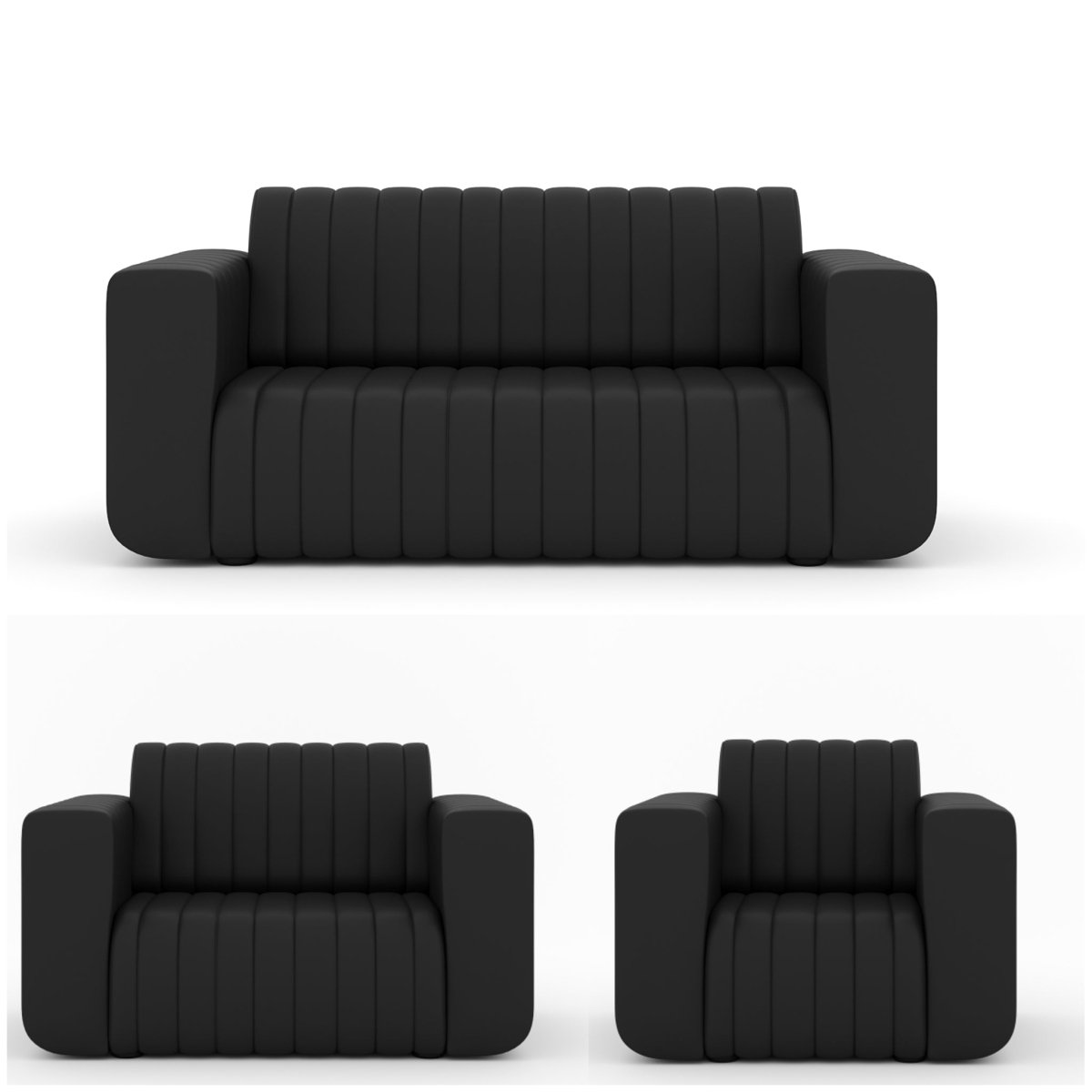 Luxury Series Leatherette Sofa Set - Sekar Lifestyle