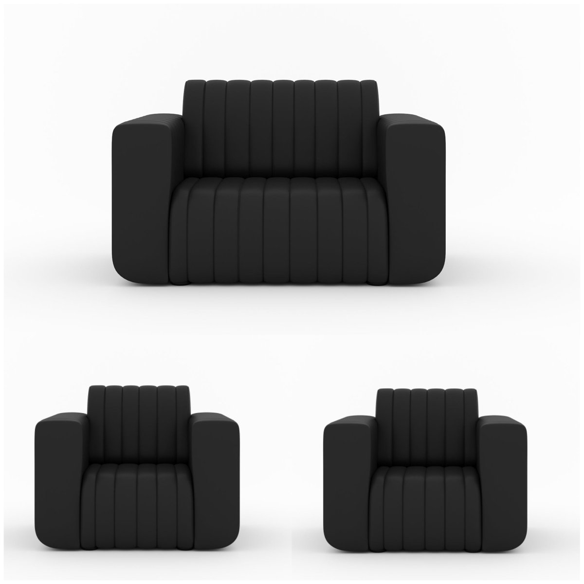 Luxury Series Leatherette Sofa Set - Sekar Lifestyle