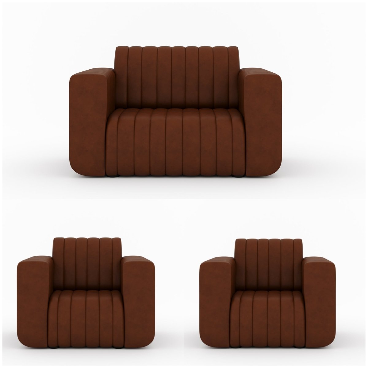 Luxury Series Leatherette Sofa Set - Sekar Lifestyle