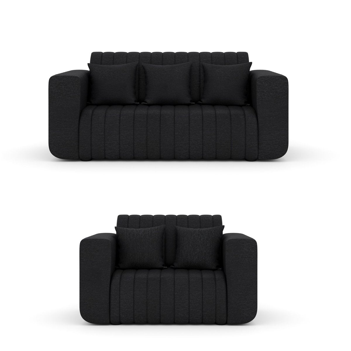 Luxury Series with Fiberfill Pillows Fabric Sofa Set - Sekar Lifestyle