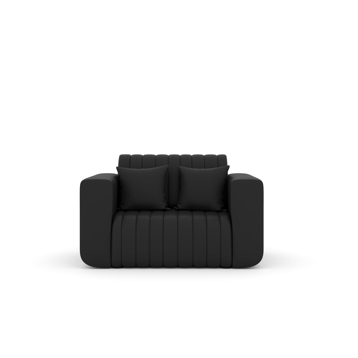 Luxury Series with Fiberfill Pillows Leatherette Sofa Set - Sekar Lifestyle