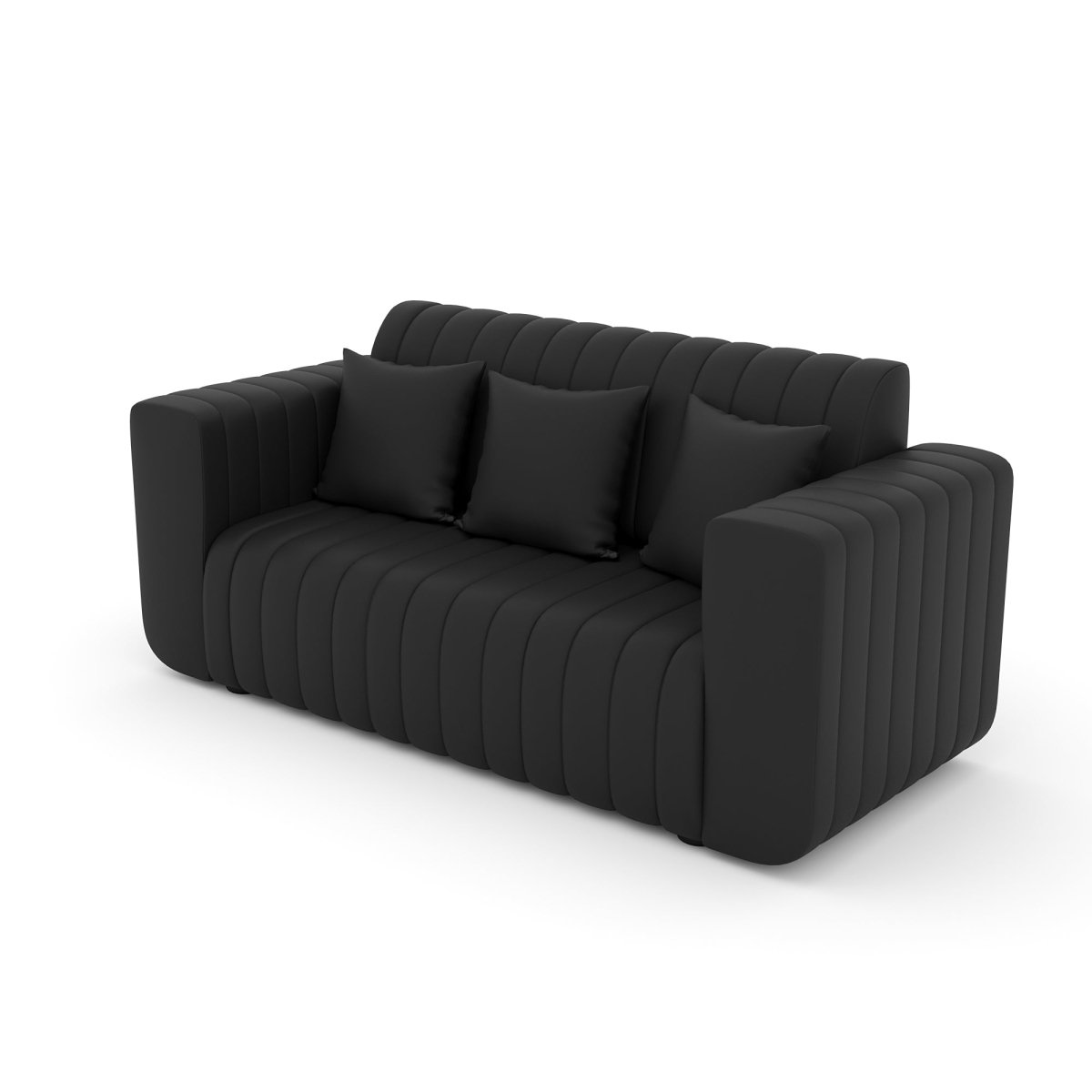 Luxury Series with Fiberfill Pillows Leatherette Sofa Set - Sekar Lifestyle