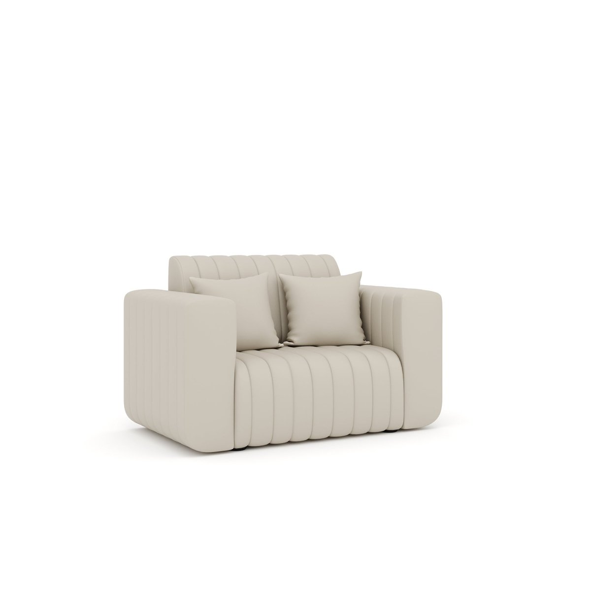 Luxury Series with Fiberfill Pillows Leatherette Sofa Set - Sekar Lifestyle