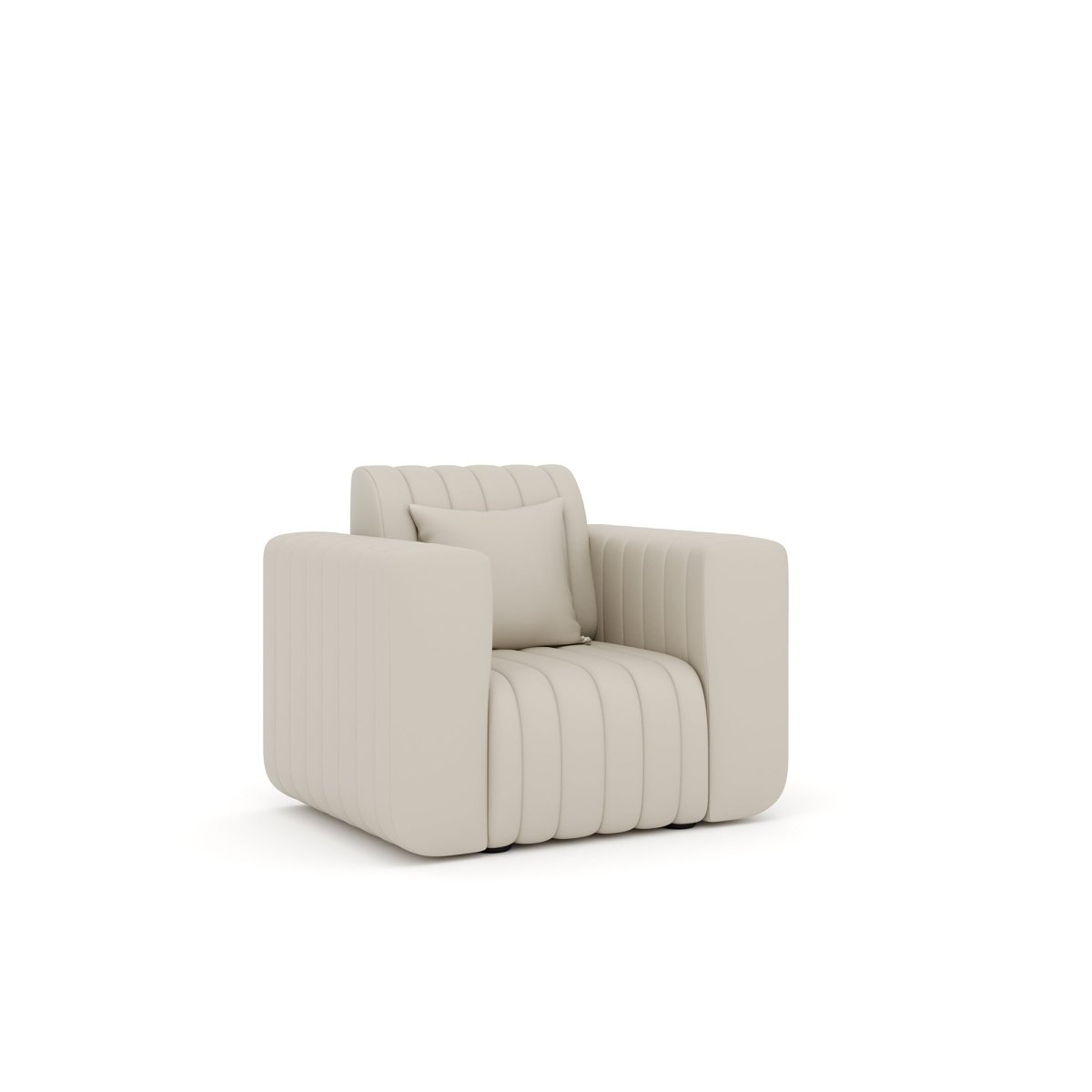 Luxury Series with Fiberfill Pillows Leatherette Sofa Set - Sekar Lifestyle