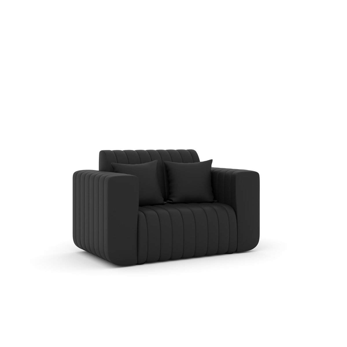 Luxury Series with Fiberfill Pillows Leatherette Sofa Set - Sekar Lifestyle