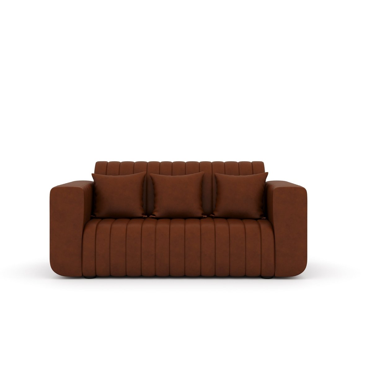 Luxury Series with Fiberfill Pillows Leatherette Sofa Set - Sekar Lifestyle