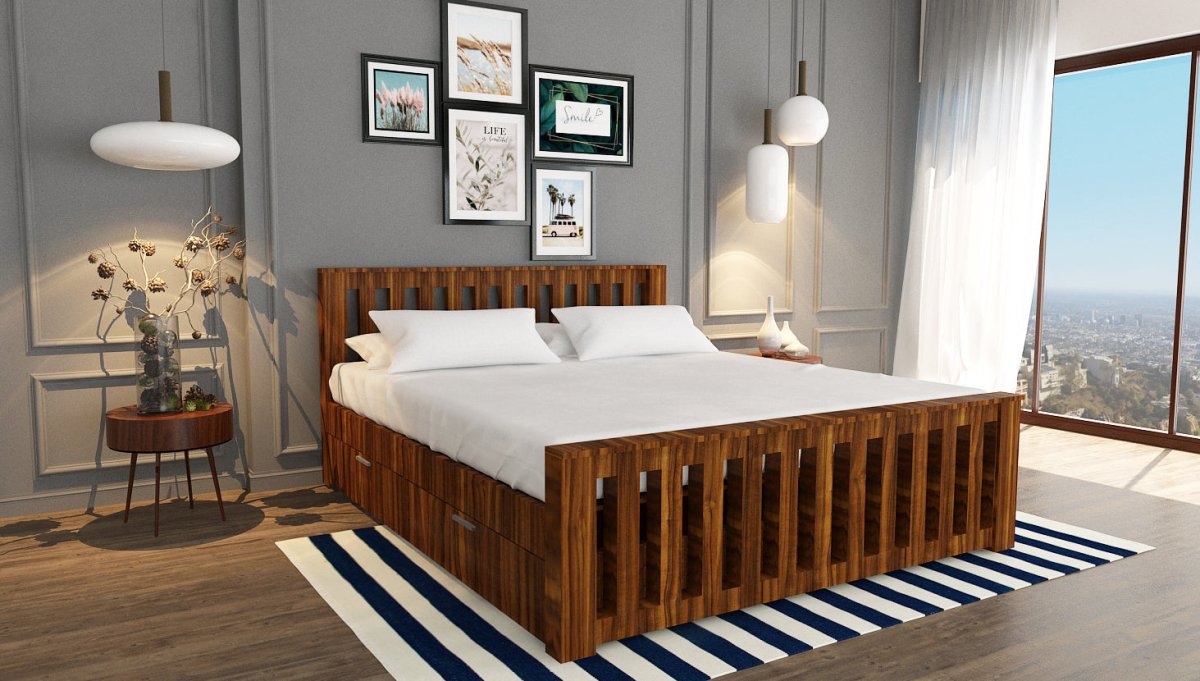 Pinewood Classic Bed Series - Sekar Lifestyle