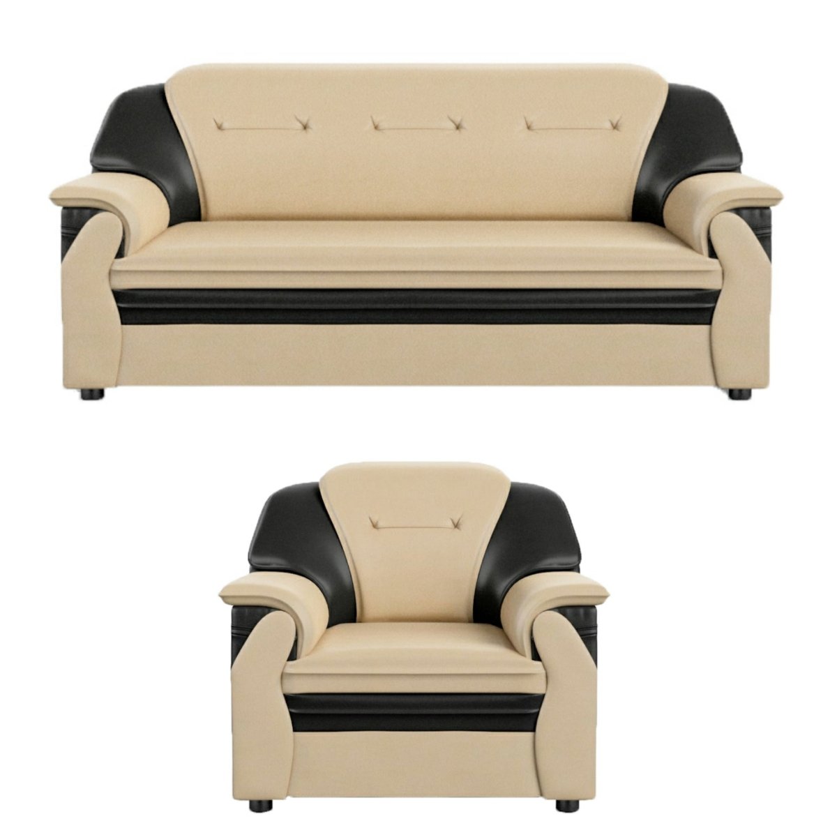 Polyurethane Large Series Leatherette Sofa Set - Sekar Lifestyle