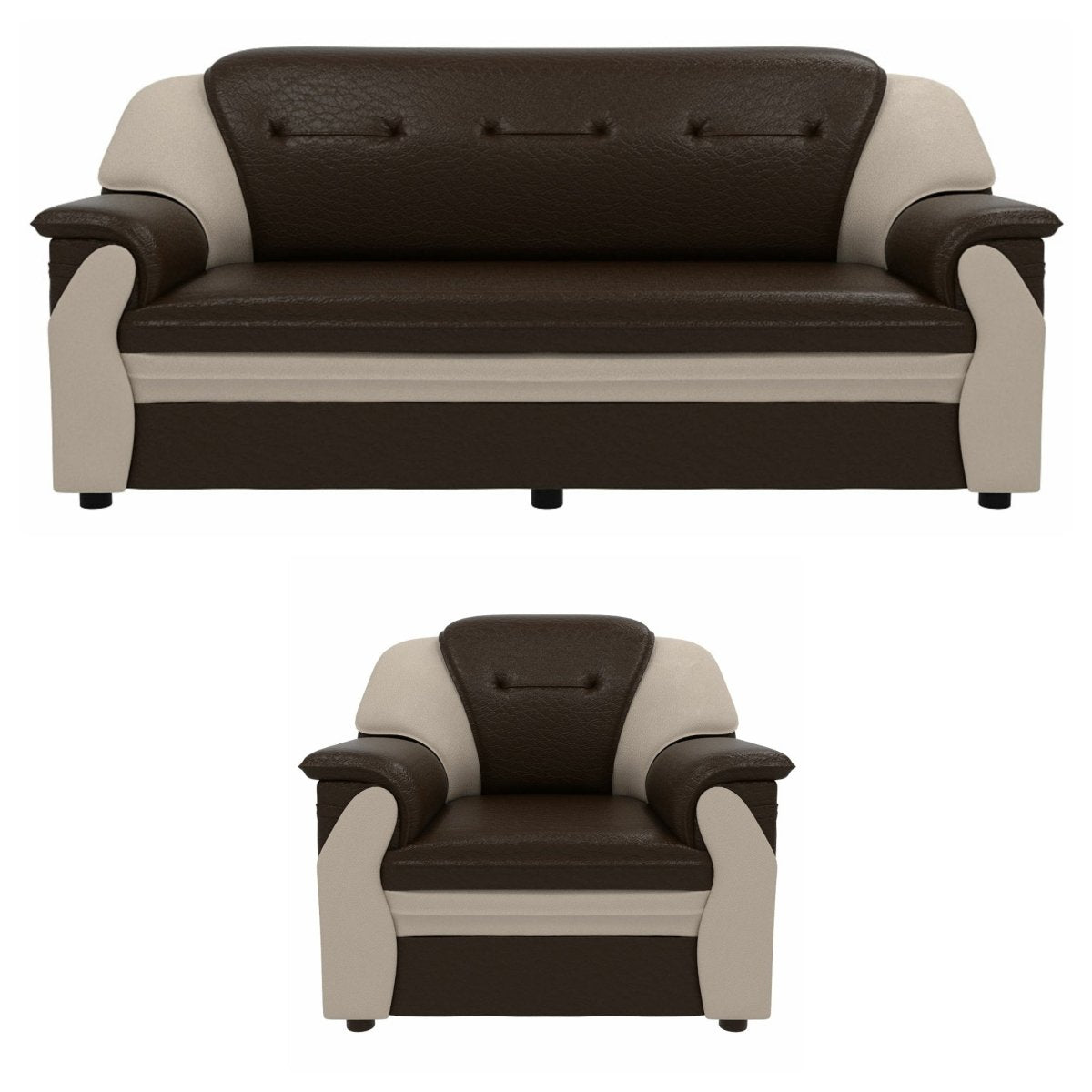 Polyurethane Large Series Leatherette Sofa Set - Sekar Lifestyle