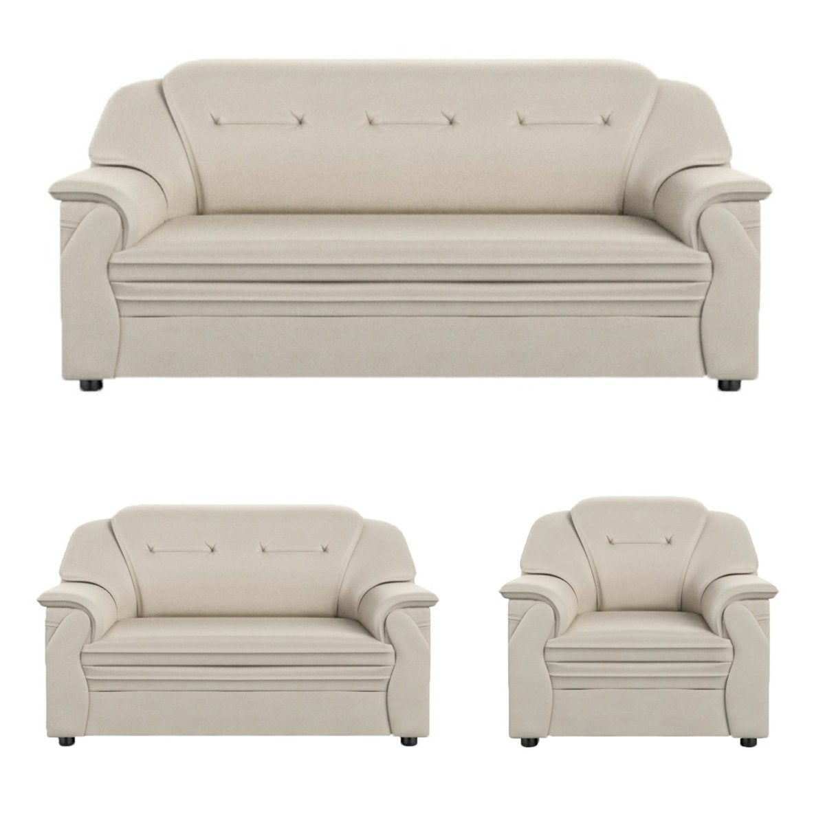 Polyurethane Large Series Leatherette Sofa Set - Sekar Lifestyle
