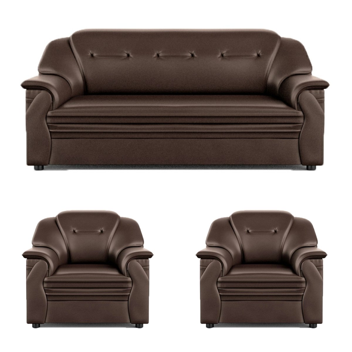 Polyurethane Large Series Leatherette Sofa Set - Sekar Lifestyle