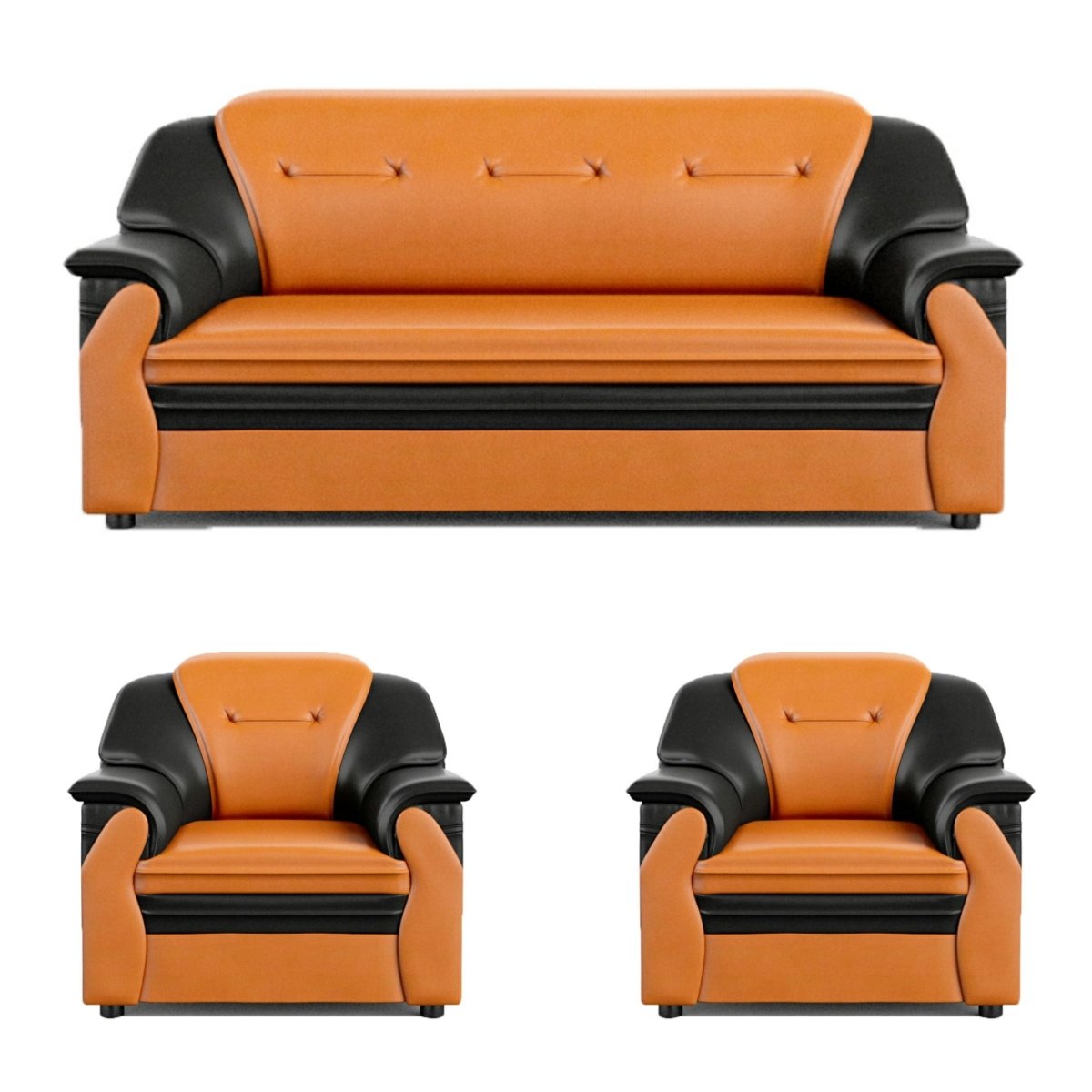 Polyurethane Series Leatherette Sofa Set - Sekar Lifestyle