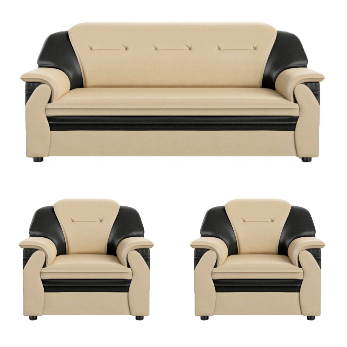 Polyurethane Series Leatherette Sofa Set - Sekar Lifestyle