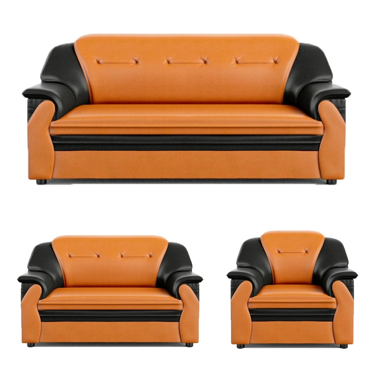Polyurethane Series Leatherette Sofa Set - Sekar Lifestyle