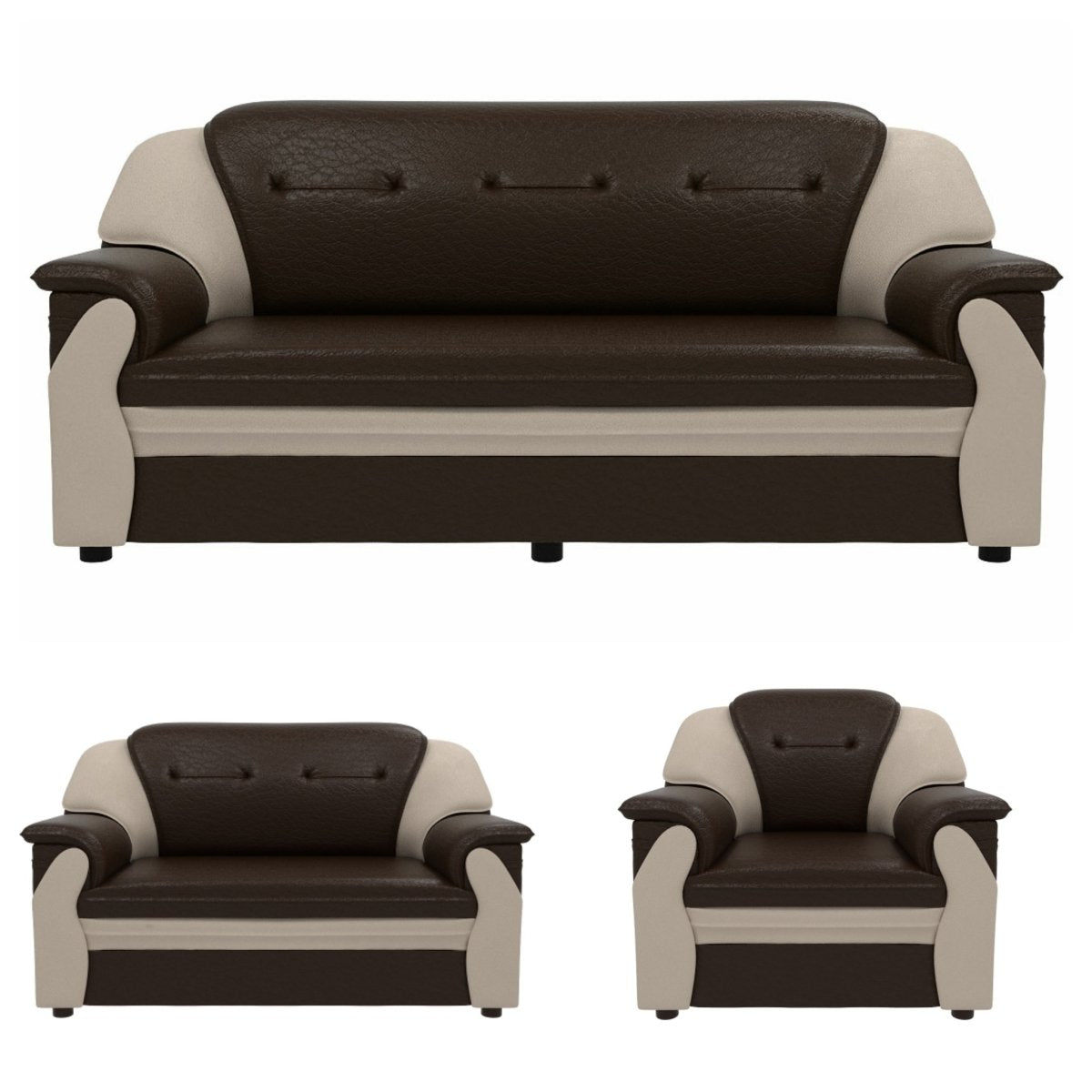Polyurethane Series Leatherette Sofa Set - Sekar Lifestyle