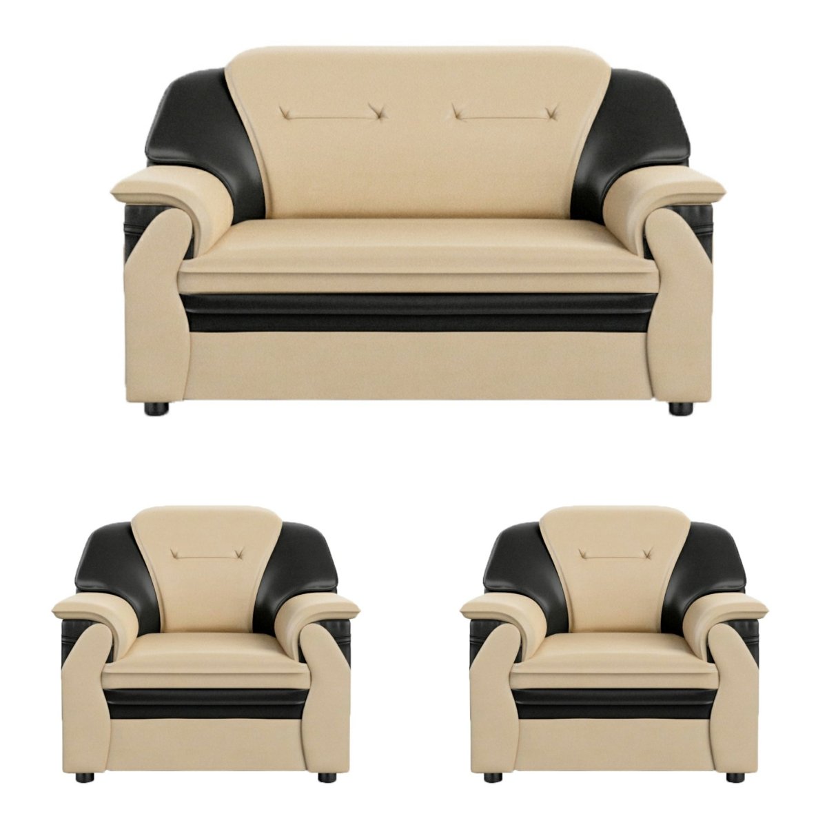 Polyurethane Series Leatherette Sofa Set - Sekar Lifestyle