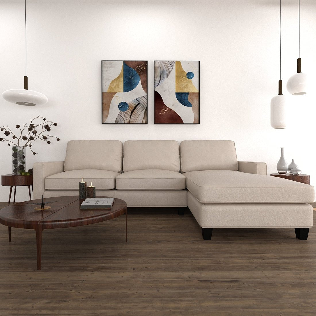 Premium Series L Shape Corner Sofa Set - Sekar Lifestyle