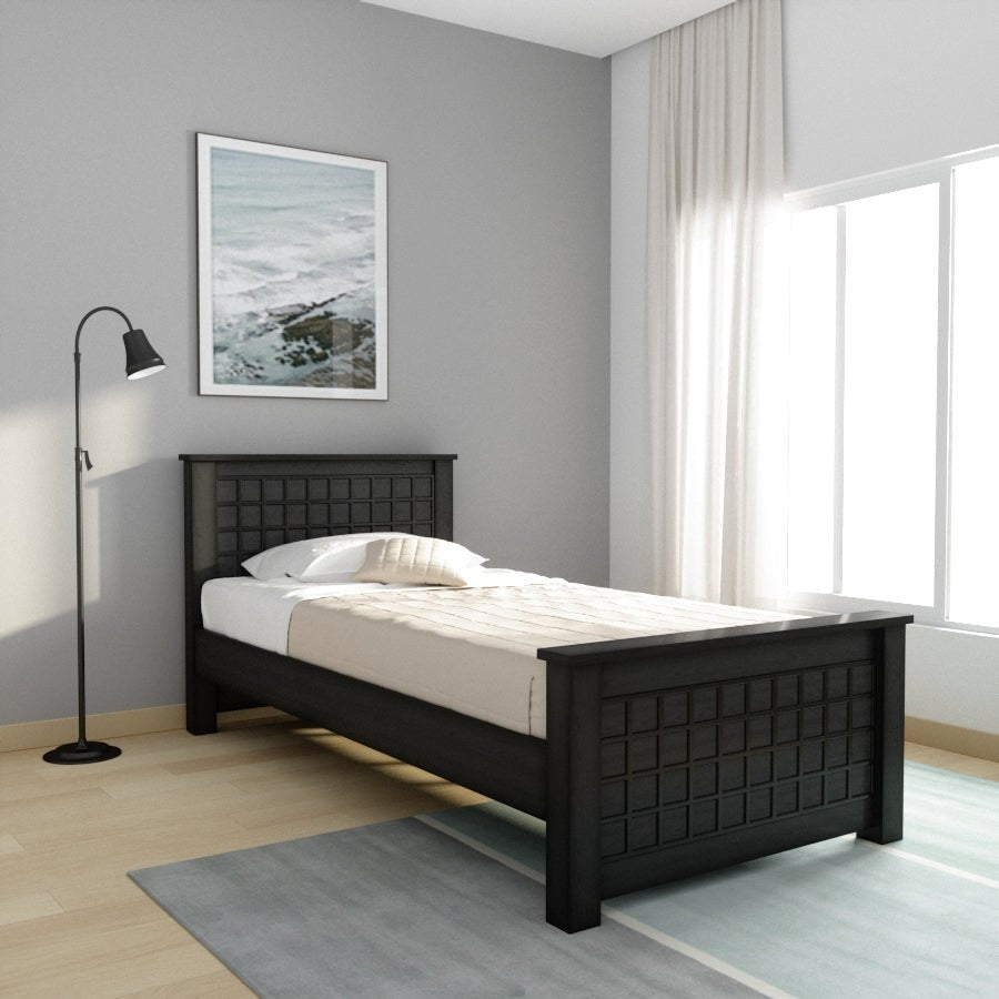 Solidwood Block Series Bed - Sekar Lifestyle