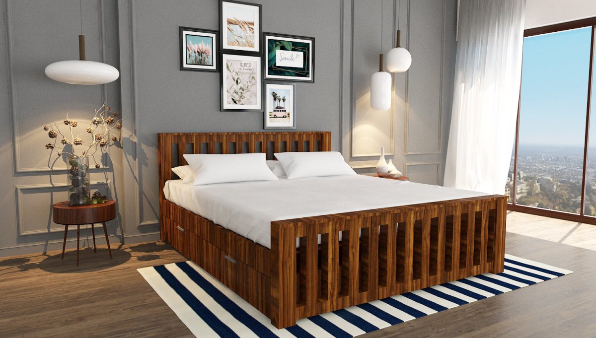 Solidwood Classic Bed Series - Sekar Lifestyle