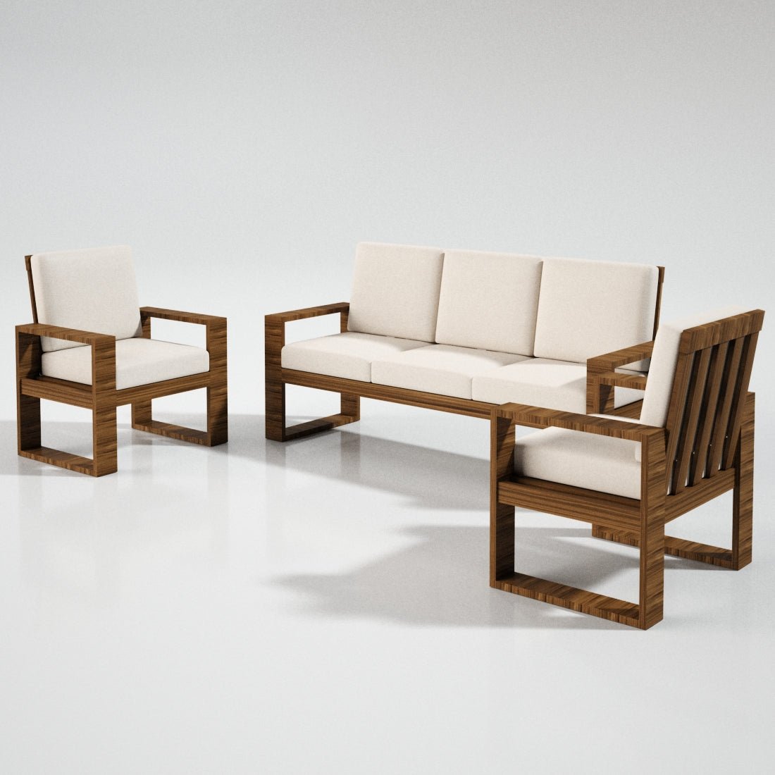 Solidwood Classic Series Sofa Set - Sekar Lifestyle