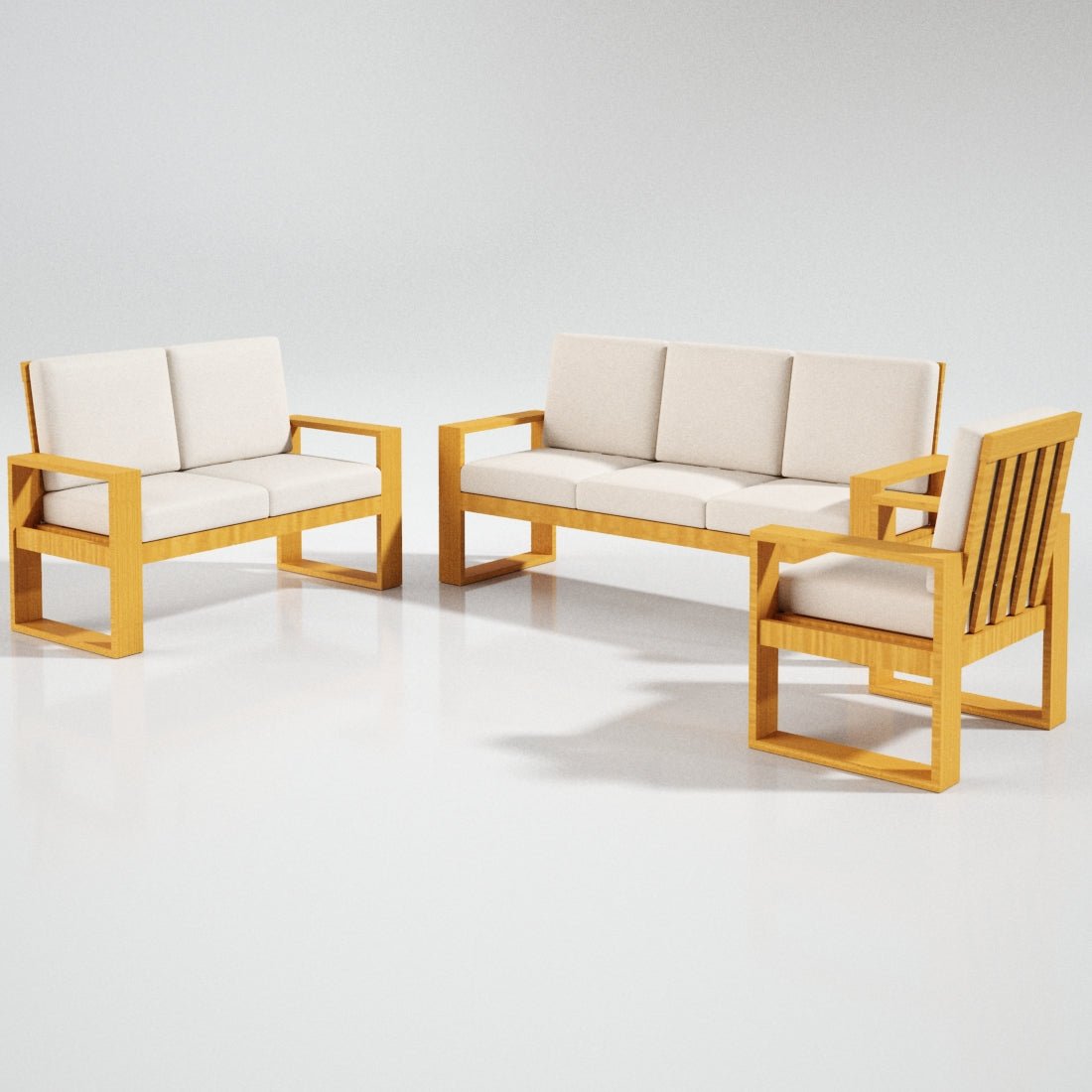 Solidwood Classic Series Sofa Set - Sekar Lifestyle