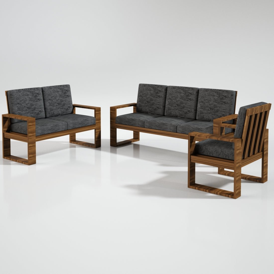 Solidwood Classic Series Sofa Set - Sekar Lifestyle