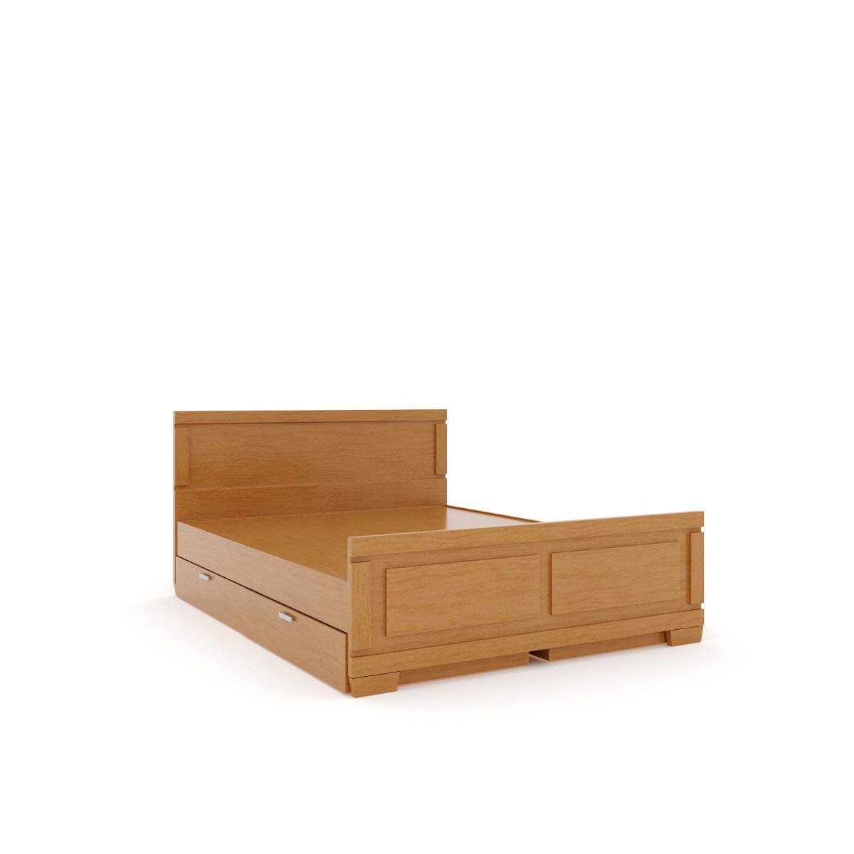 Solidwood Rectangle Series Bed - Sekar Lifestyle