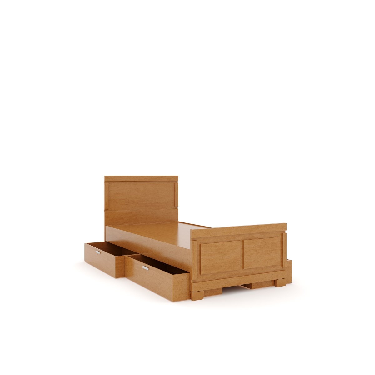 Solidwood Rectangle Series Bed - Sekar Lifestyle