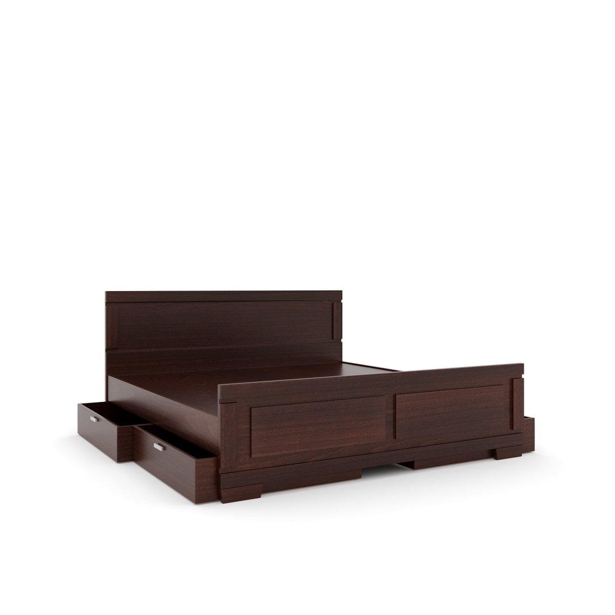 Solidwood Rectangle Series Bed - Sekar Lifestyle