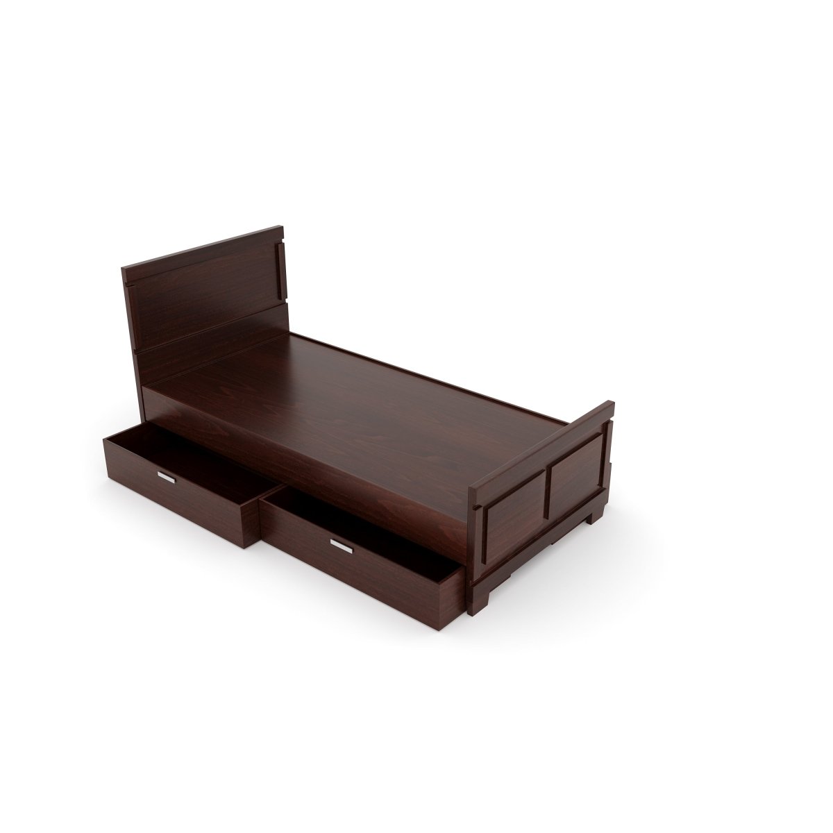 Solidwood Rectangle Series Bed - Sekar Lifestyle