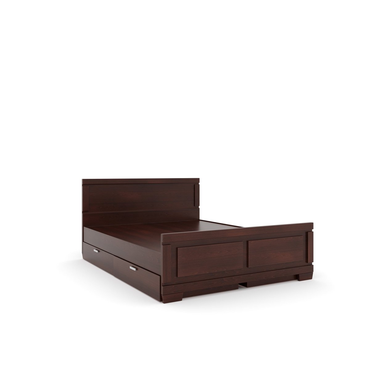 Solidwood Rectangle Series Bed - Sekar Lifestyle