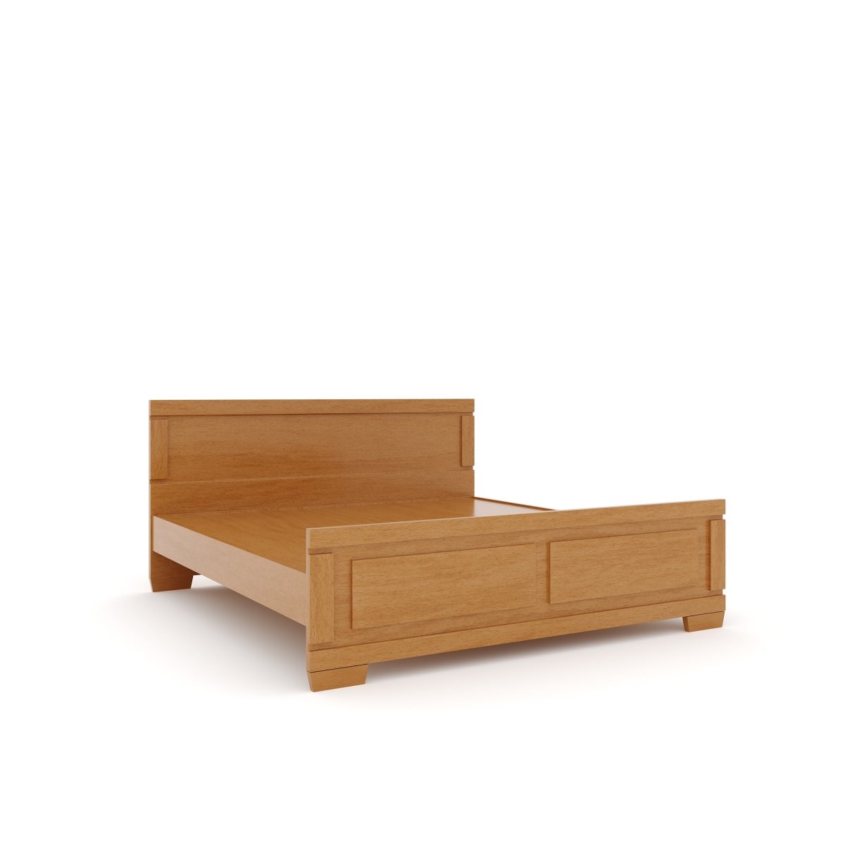 Solidwood Rectangle Series Bed - Sekar Lifestyle