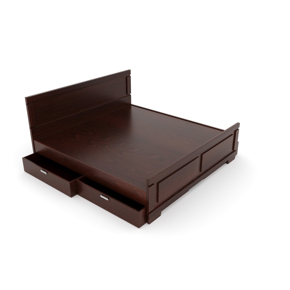 Solidwood Rectangle Series Bed - Sekar Lifestyle