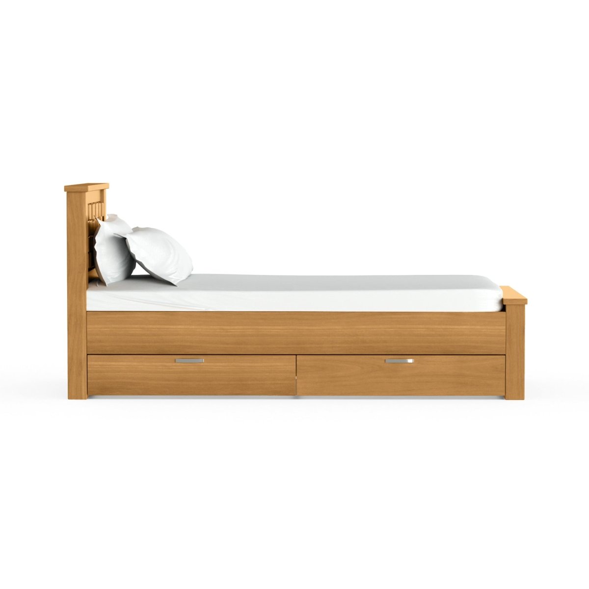 Solidwood Slab Series Bed - Sekar Lifestyle